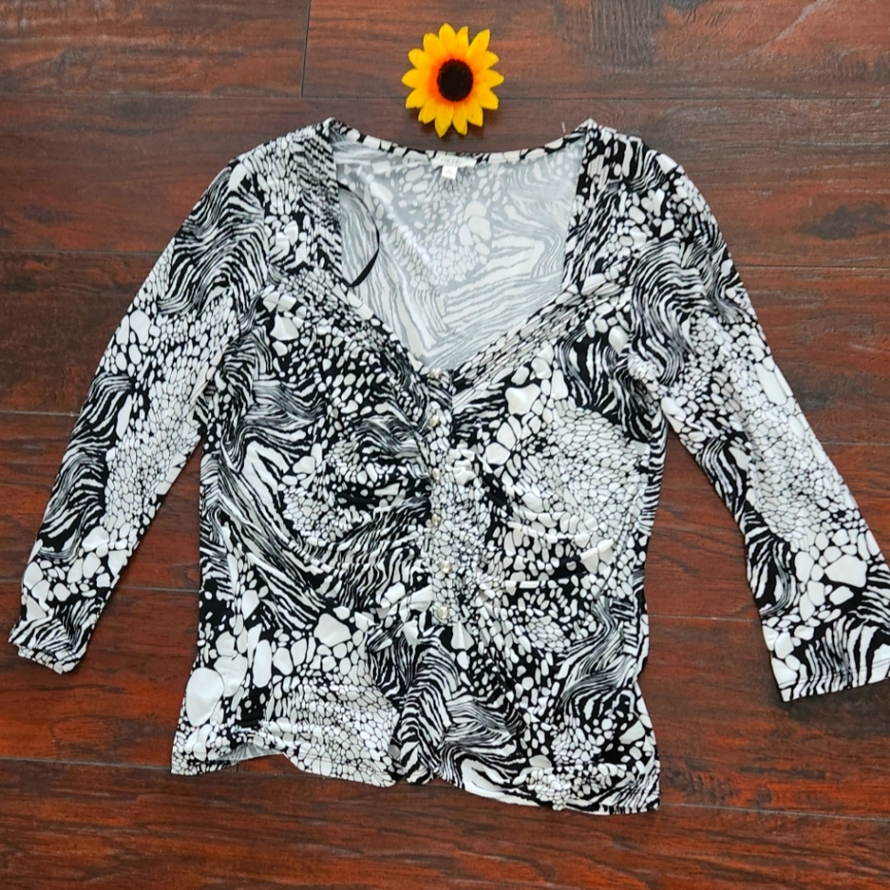 Cache White And Black Top/Blouse - image 3